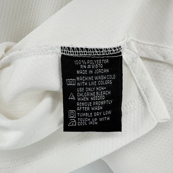 Cypress Club Performance Polo Shirt Men’s Medium White Short Sleeve Athletic Fit - Picture 9 of 9